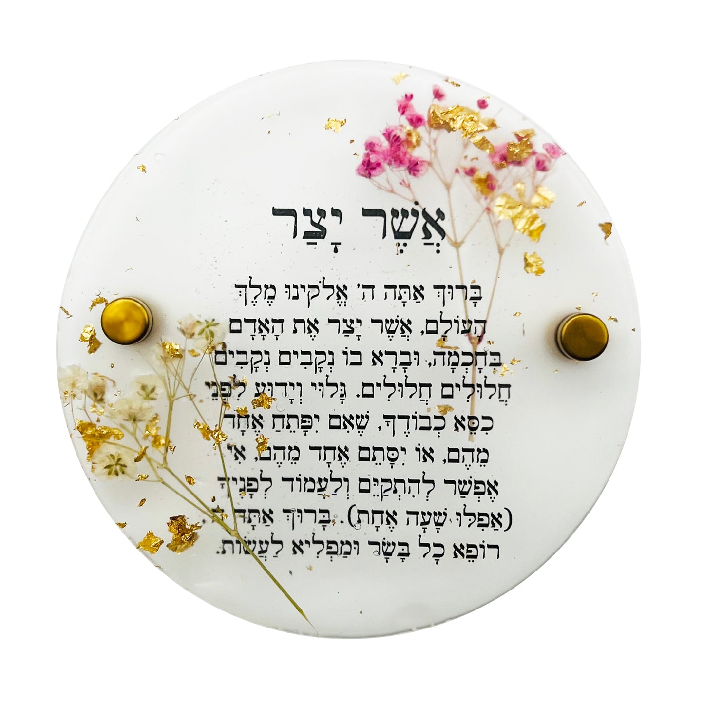 Judaica Plaque - 7.5" (pegs)