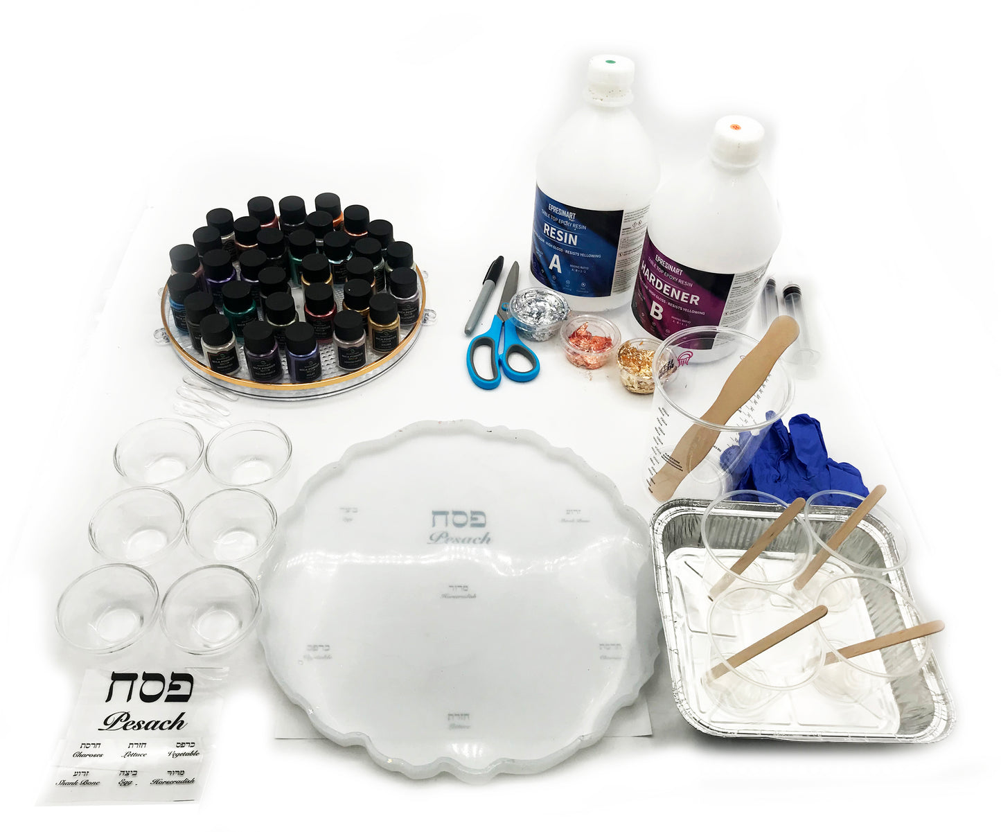 Resin Seder Plate 13" -Limited stock