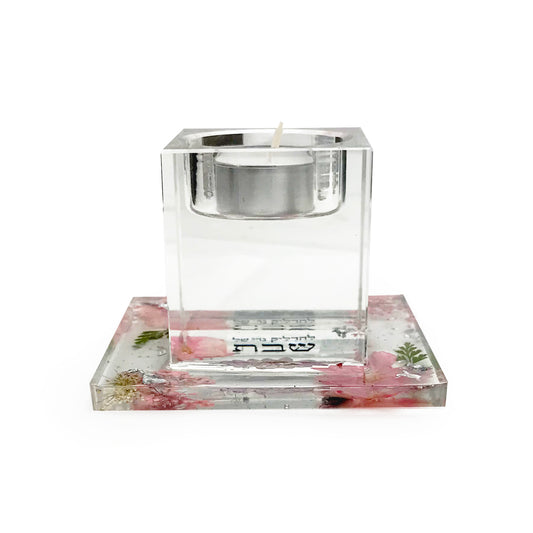 Crystal-Resin Tealight holder