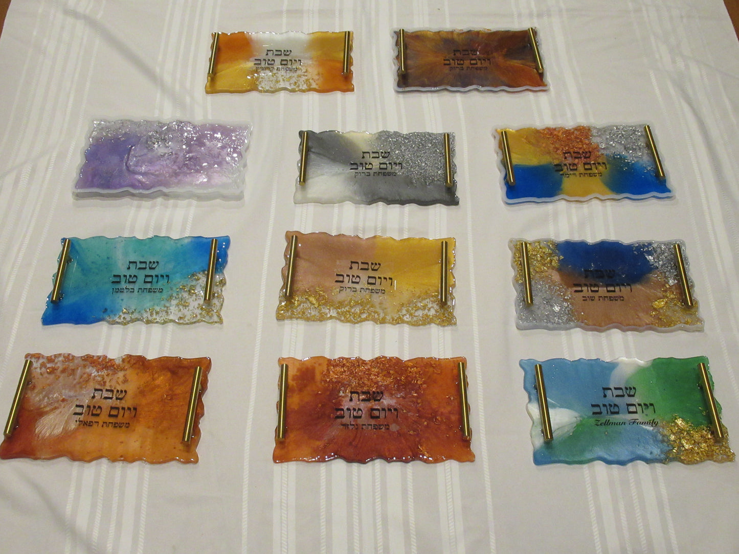 Resin Shabbos Tray Kits