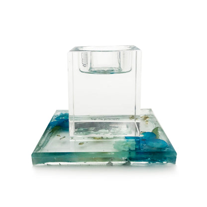 Crystal-Resin Tealight holder