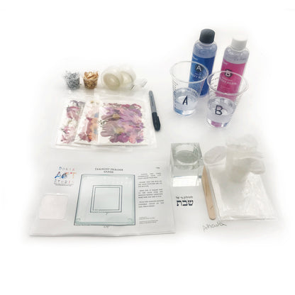 Crystal-Resin Tealight holder